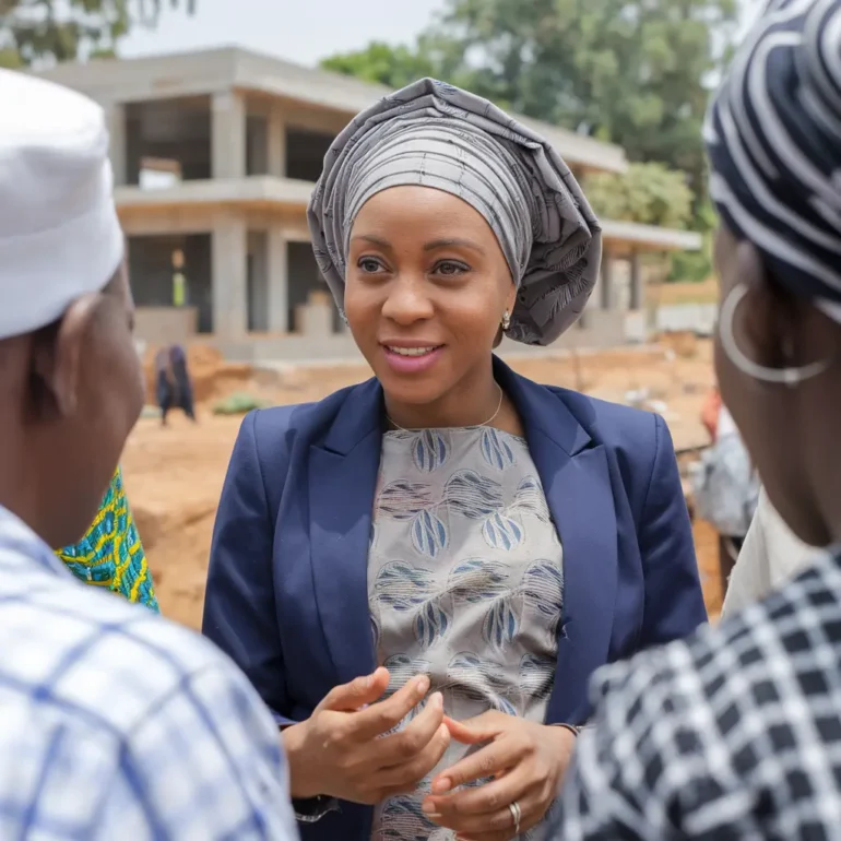 Mrs. Blessing Ekwueme, Community Relations Manager at Zedvest Fort Limited, engaging with local stakeholders