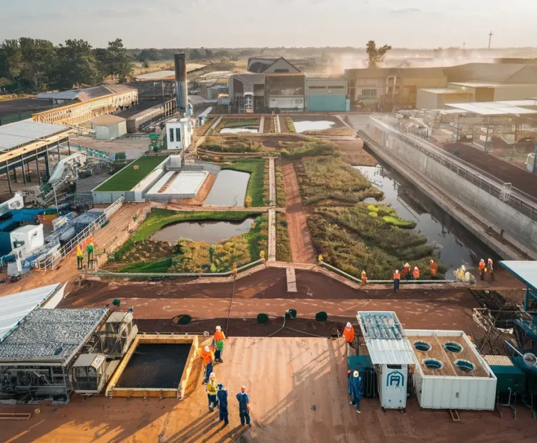Sustainable mining operations at Zedvest Fort Limited showcasing environmental best practices in Nigeria